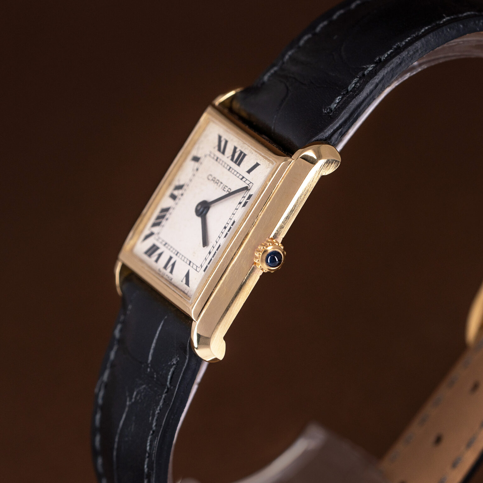 18k Cartier Bueche-Girod wristwatch from 1970's.