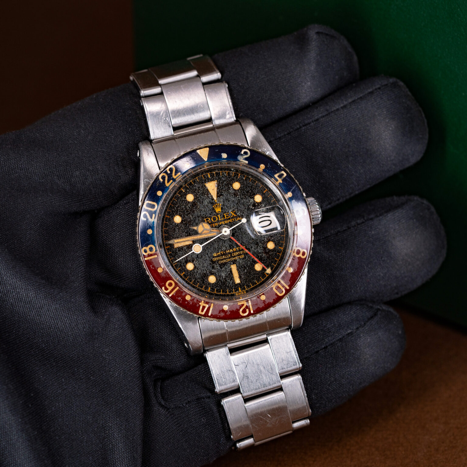 Rolex GMT-Master 6542 aka "Pussy Galore" from 1958.