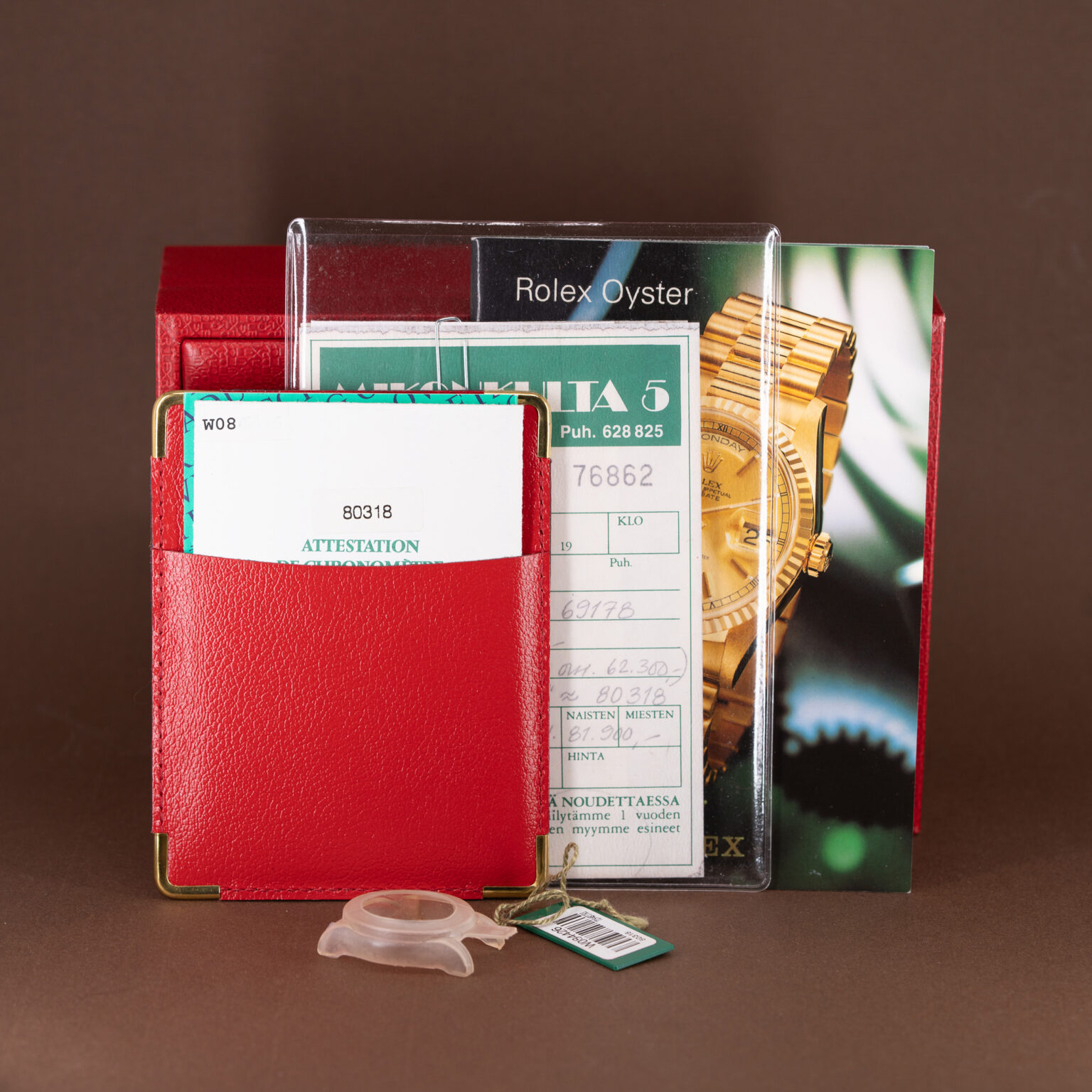 NOS 18k Rolex Datejust Pearlmaster Tridor ref. 80318 from 2000.