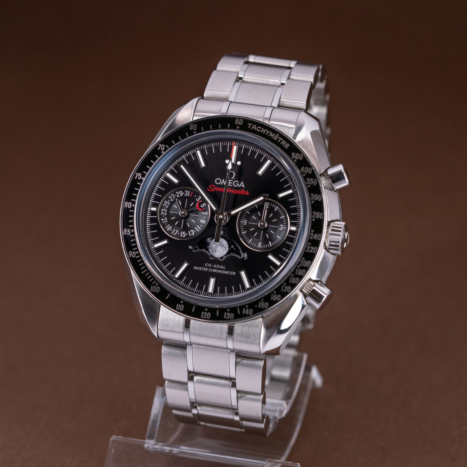 Omega Speedmaster Moonphase Co-Axial Chronograph from 2022.