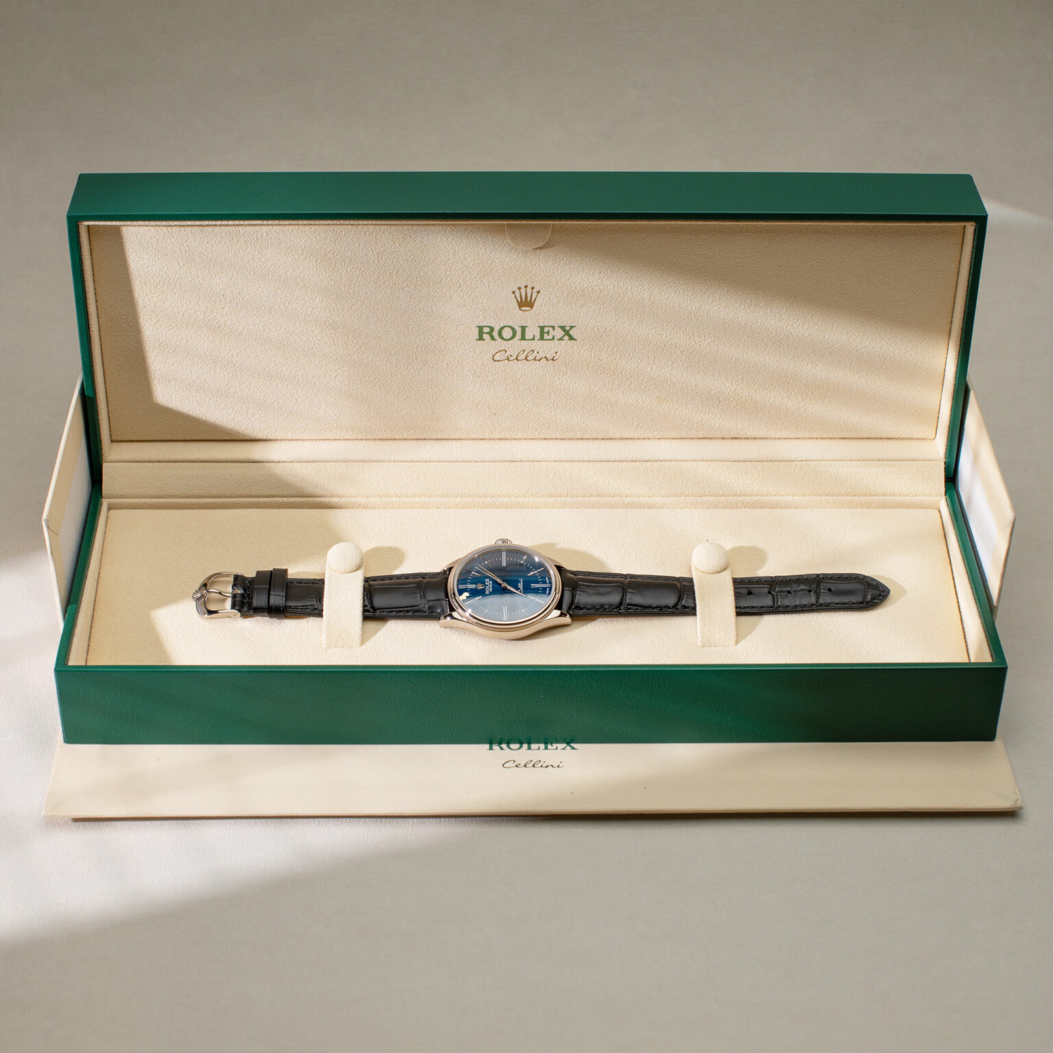 18k Rolex Cellini-Time 50509 from 2019.