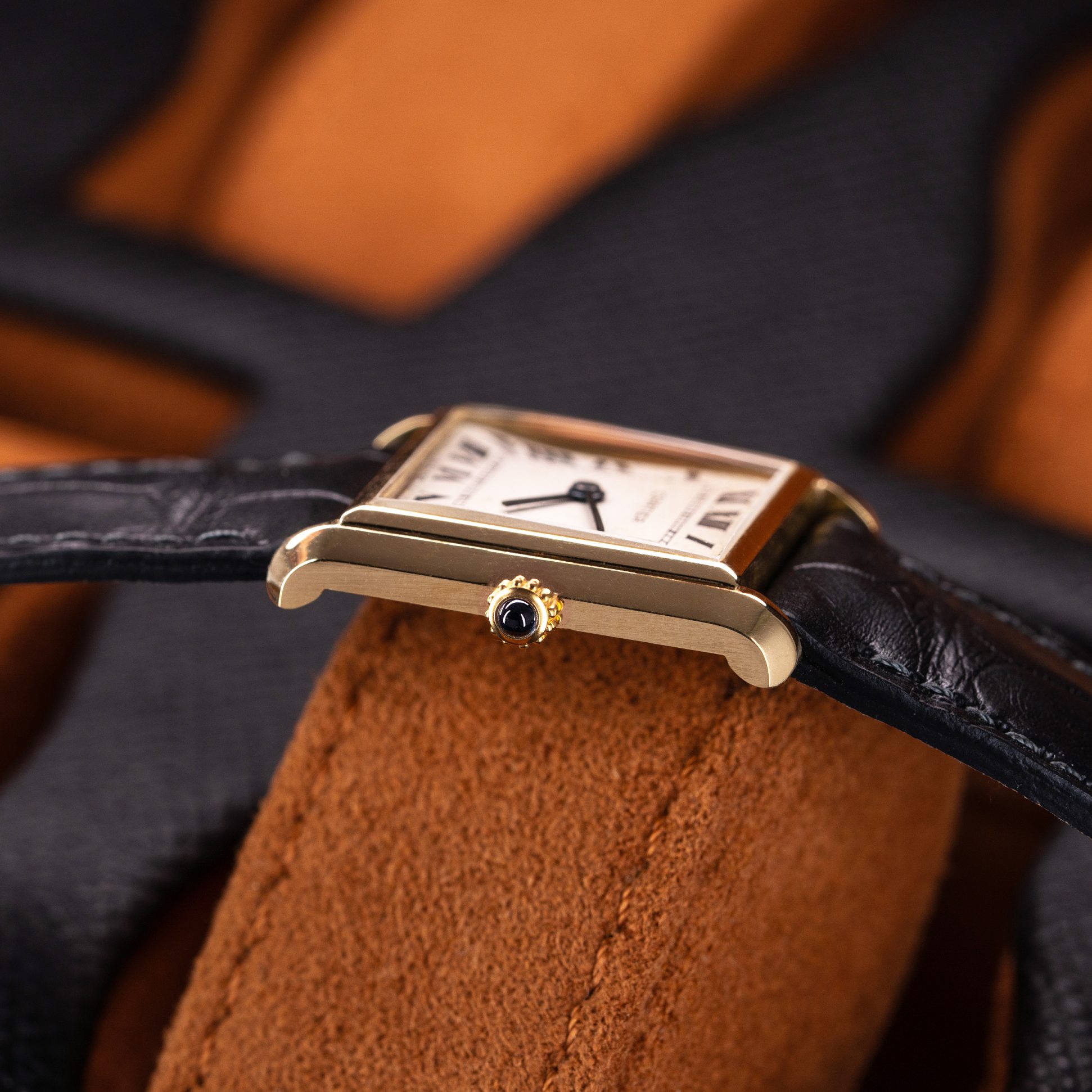 18k Cartier Bueche-Girod wristwatch from 1970's.