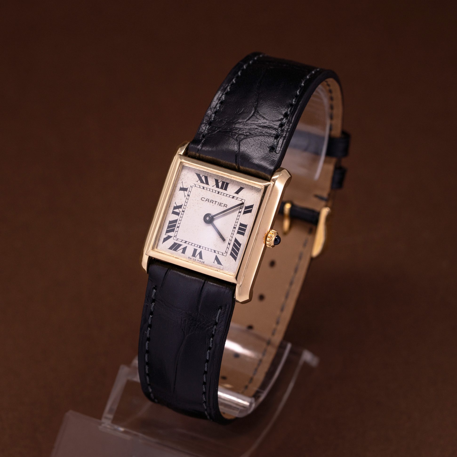 18k Cartier Bueche-Girod wristwatch from 1970's.