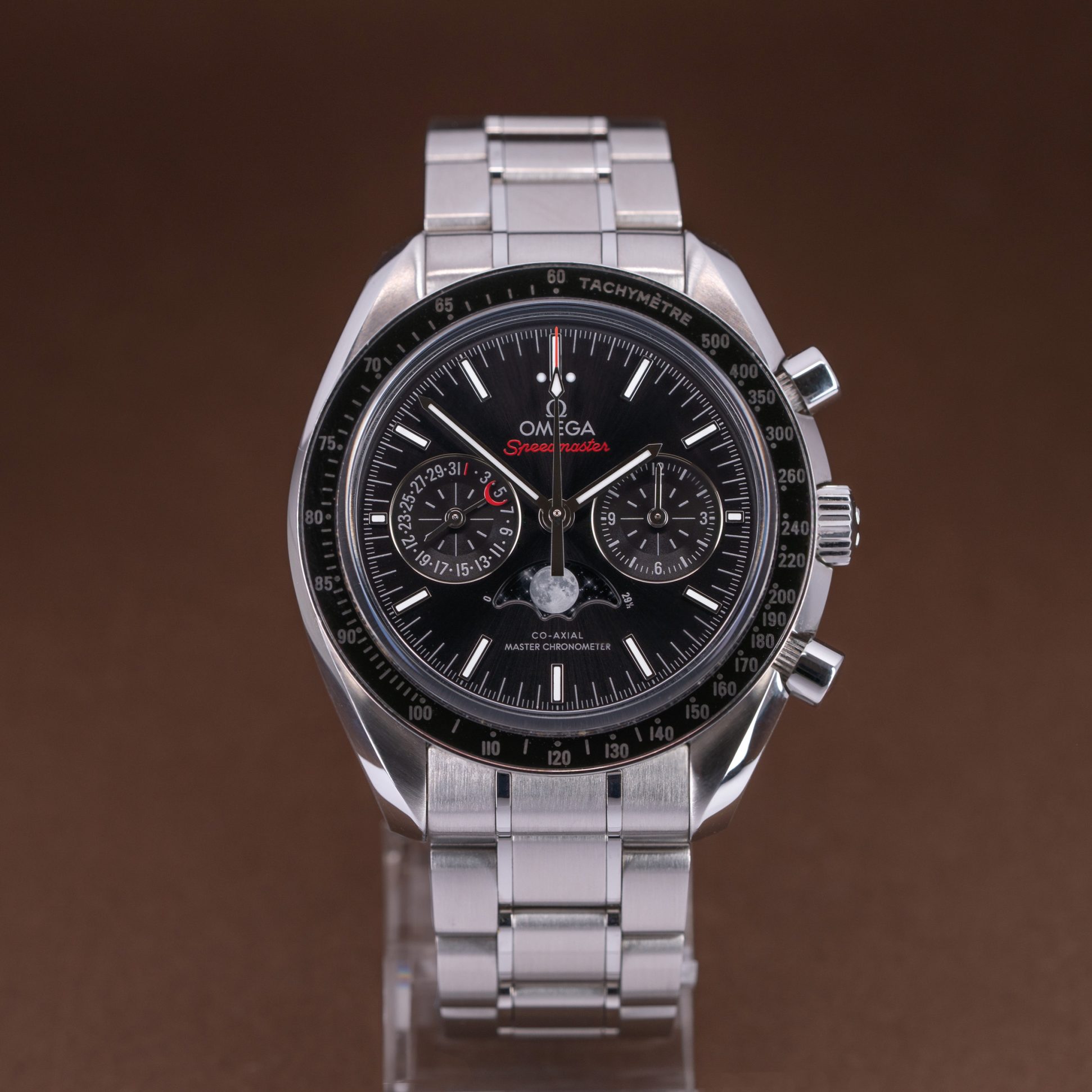 Omega Speedmaster Moonphase Co-Axial Chronograph from 2022.