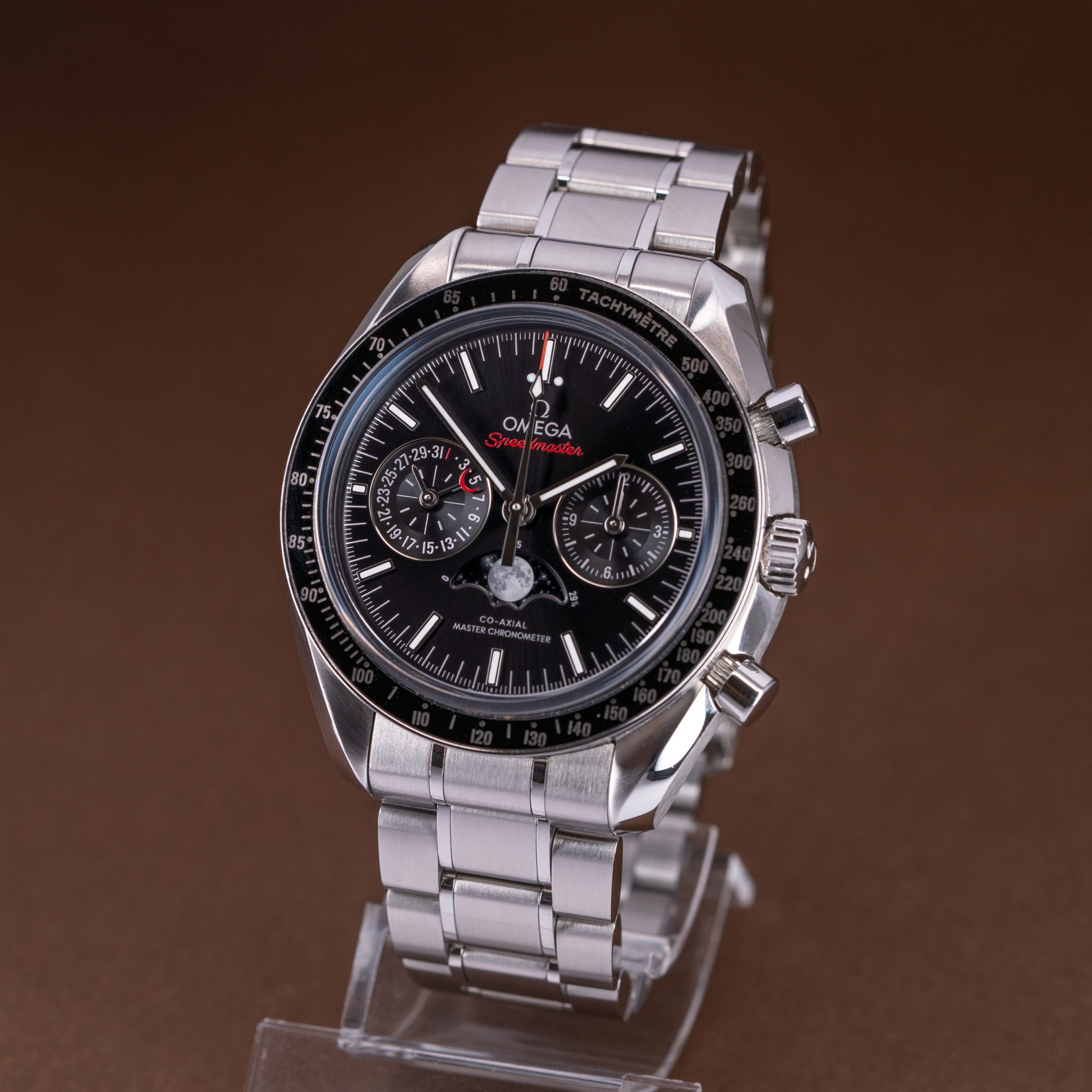 Omega Speedmaster Moonphase Co-Axial Chronograph from 2022.
