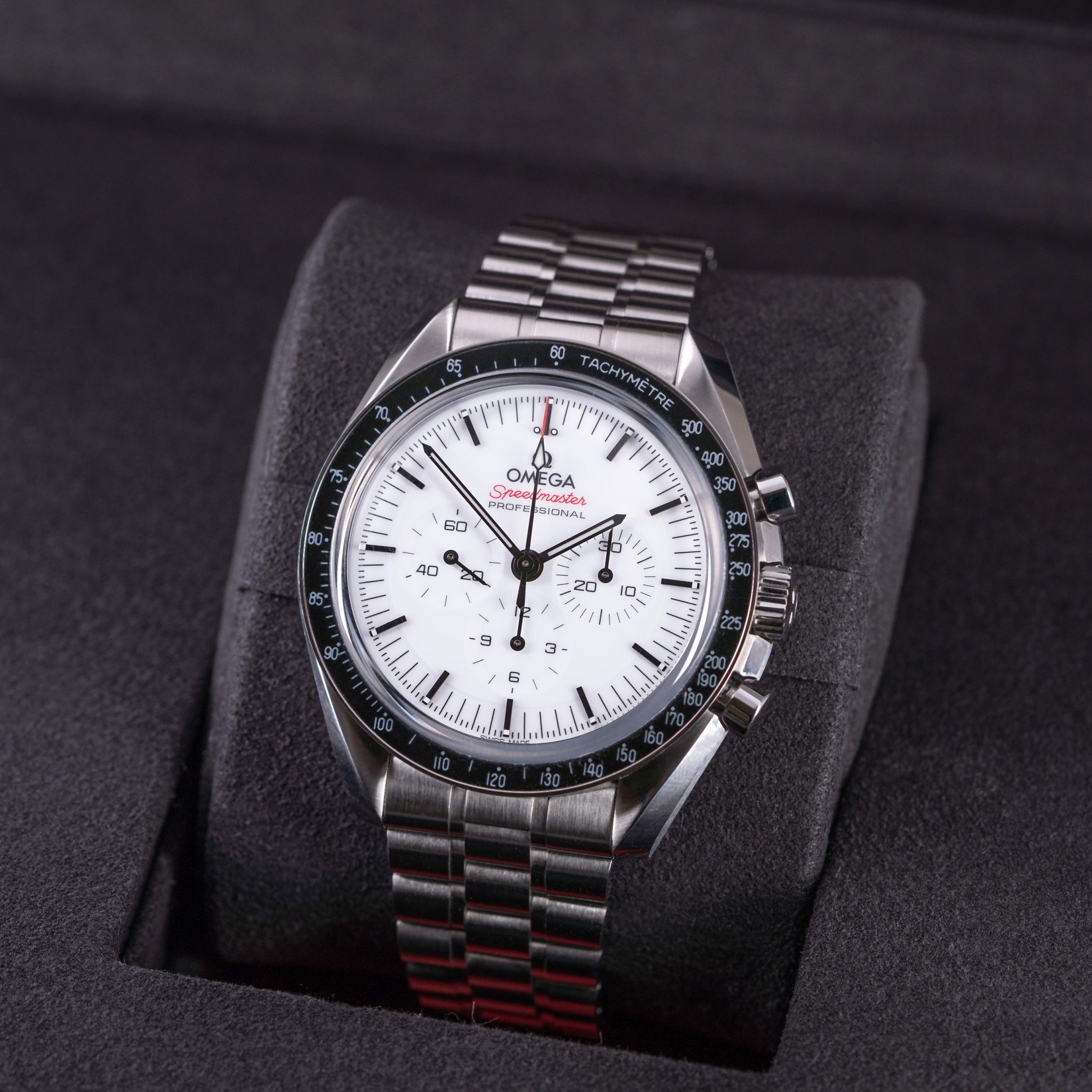 Omega Speedmaster Professional Co-Axial White from 2026.
