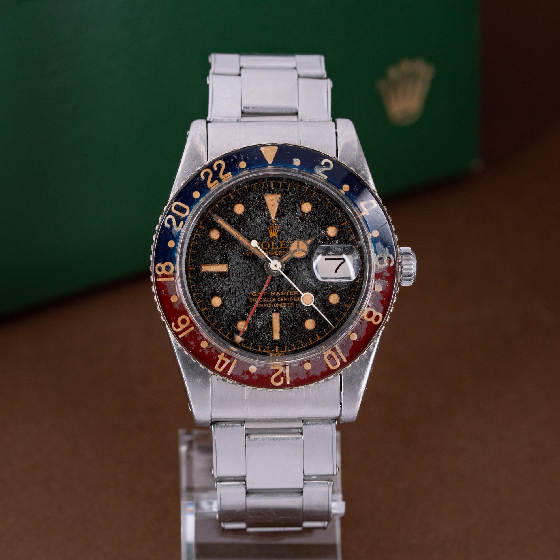 Rolex GMT-Master 6542 aka "Pussy Galore" from 1958.