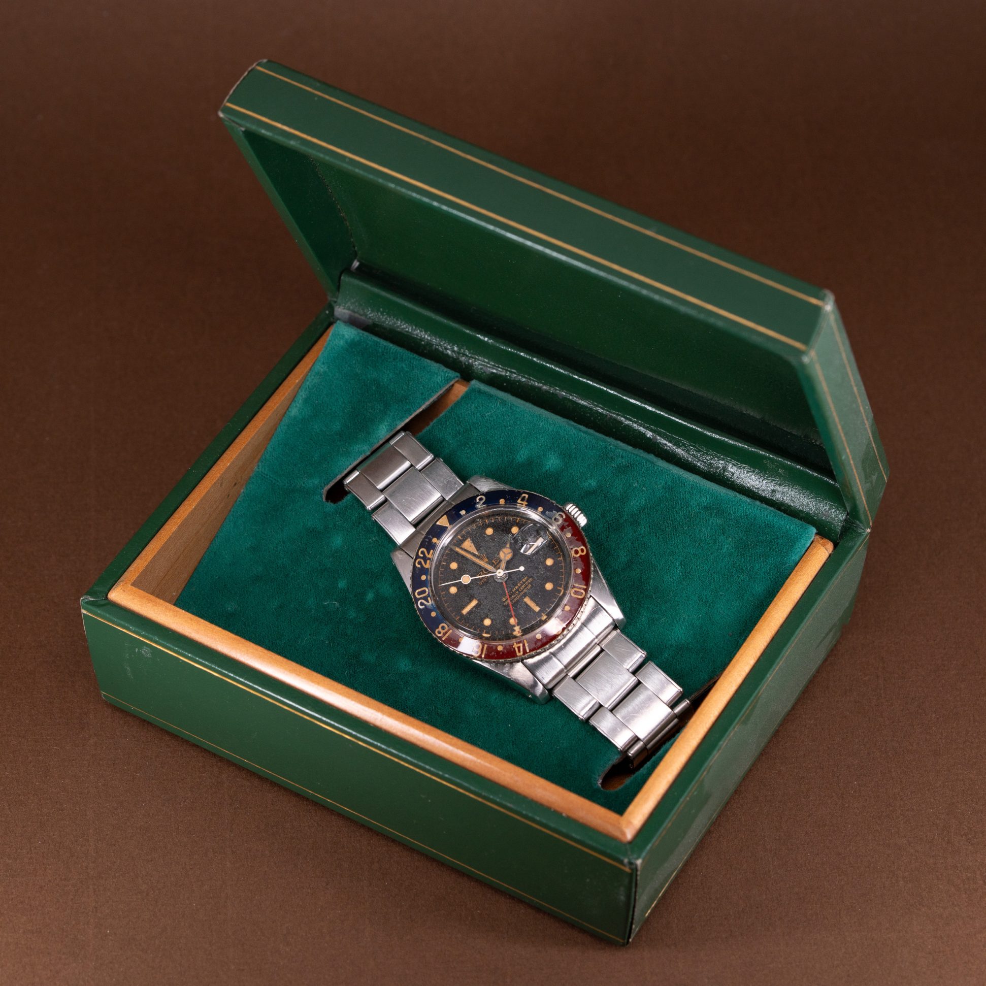 Rolex GMT-Master 6542 aka "Pussy Galore" from 1958.